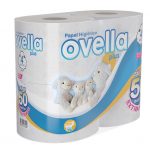PAPEL HIGIENICO OVELLA HOJA DOBLE 4 X 50 MTS
