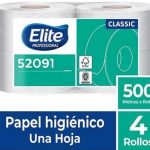 PAPEL HIGIENICO ELITE 4 X 500 MTS