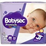PAÑALES BABYSEC PREMIUN MEDIANO 24 UNIDADES
